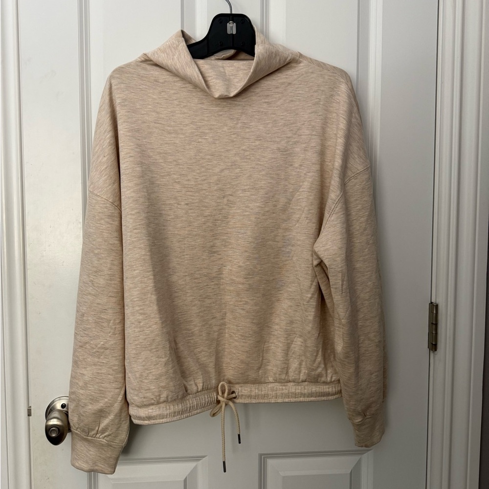 LOFT / Lou & Grey | Drawstring Sweatshirt w. Mock Neck